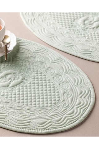 Allonnes 2'li Amerikan Servis - Mint Yeşili 8684427177549 Yeşil