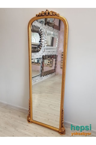Matmazel Model Altın Renk Varaklı Boy Aynası Altın