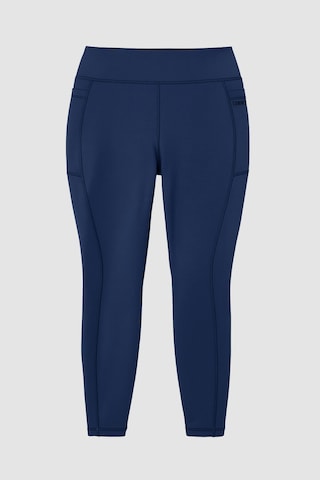 Tommylife İndigo Esnek Standart Fit Performans Battal Büyük Beden Kadın Tayt - 94652