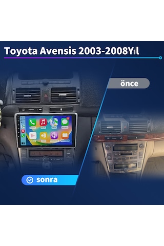 Toyota Avensıs 2003-2008 Yıl 6gb Ram 128gb Rom Carplay Multimedya
