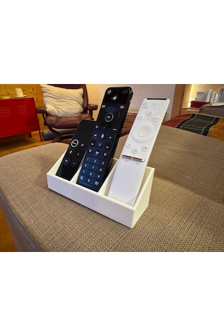 Modern Ve Şık Kumanda Düzenleyici 3 Bölmeli Minimal Organizer