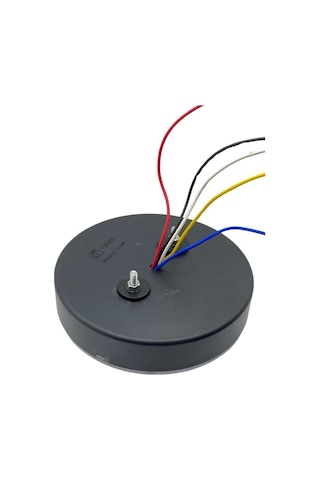 12v Stop Lambası Yuvarlak Neon Ledli 4 Fonksiyonlu Kırmızı-beyaz 140 35 Mm