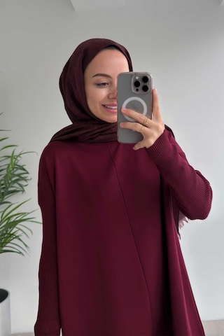 Kahijab Mira Merserize Tunik - Bordo