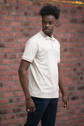 Advante Regular Fit Likralı Çizgili Polo Yaka T-shirt Kahverengi