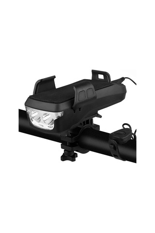 Cbtx Kornalı Led Mtb Bisiklet Işık Ön Far Usb Şarj  Siyah