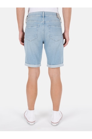 Colin's Colins Dar Kesim Erkek Mavi Jean Şort Mavi
