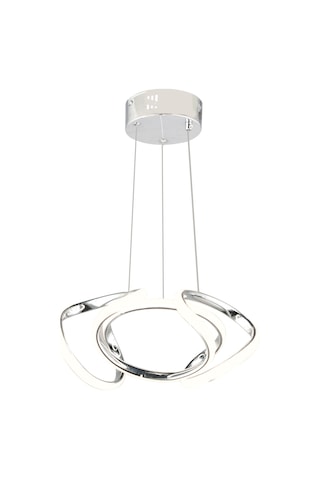 Ld 016 Topsuz Model Krom 3 Renkli Salon Ve Oturma Odası İçin İdeal Alüminyum Avize, 35x70 Krom