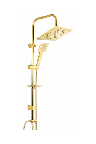 Kare Gold Duş Seti A Altın