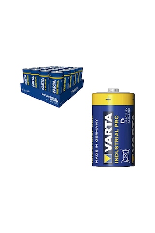 Varta 4020 Industrial Pro Lr20 Alkalin Büyük Boy D Pil 20'li