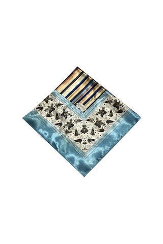 Yenisinial Nurşah Polyester Eşarp Desen 2 Mavi