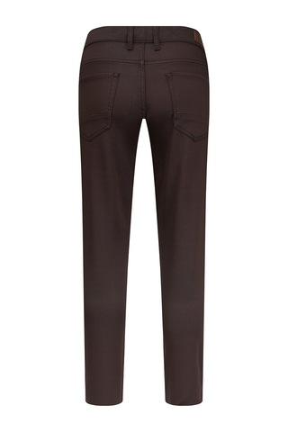 Hatemoğlu Kahverengi Slim Fit Pamuklu 5 Cep Kanvas Pantolon 2963545 Kahverengi