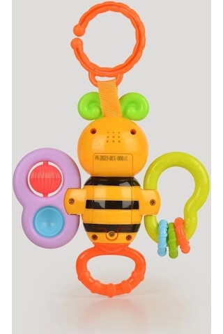 Let's Be Child Işıklı Sevimli Arı Diş Kaşıyıcı Çıngırak LC-31004 Çok Renkli