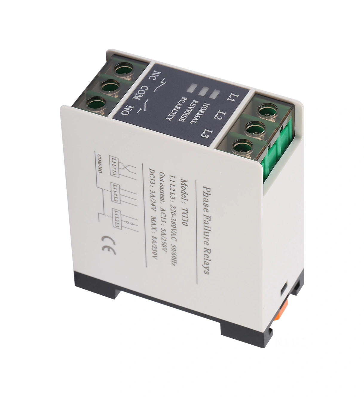 Tenfowee Tg30 3 Fazlı 220-380vac Faz Sırası Koruyucu - Faz Kaybı, Ters Faz Ve Dengesizlik Koruma