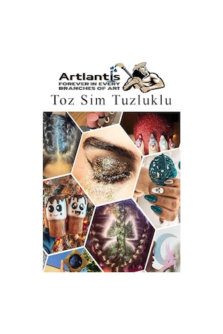 Mor Toz Sim Tuzluklu 7 Gr 3 Adet Renkli Toz Sim Epoksi Reçine Okul Etkinlik Dekarasyon Slime