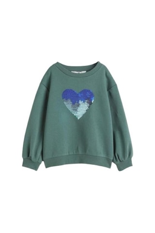 Pullu Çocuk Sweatshirt Yeşil