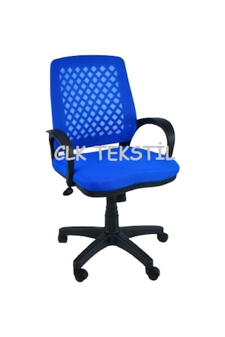 Clk-06 Fileli Petek Ofis Büro Bilgisayar Koltuğu Sandalyesi Mavi
