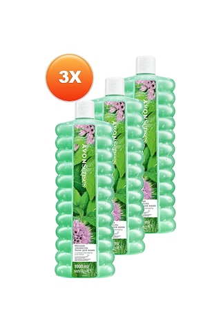 Avon Senses Water Mint Nane Ve Salatalık Kokulu Banyo Köpüğü 3 x 1 L