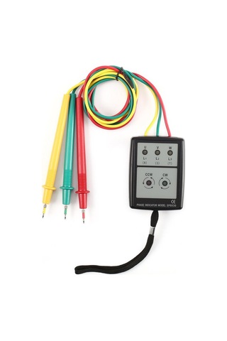 Leezsing Üç Fazlı Akım Faza Tespit Cihazı, Led Ve Sesli Uyarı, Frekans Ölçümü, Taşınabilir Kontaktsız Phasemeter