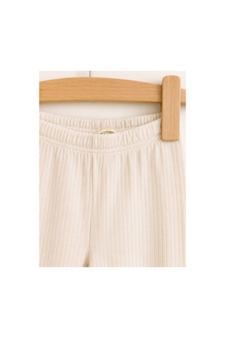 H&c Coolboy H&c Bebek Patiksiz Alt Pantolon %100 Pamuk Esnek Fitilli Ribana 0-36 Ay Bej