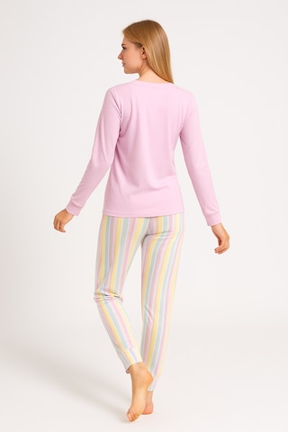 Mutlu City Kadın Yumuşak Doku Termal Pijama Takımı 42050 Pembe