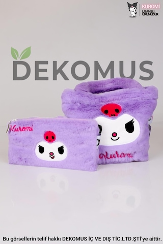 Dekomus İle Lisanslı Yeni Sezon Kuromı Peluş Basıc El Çantası Ve Kol Çantası 2'lisi Altın