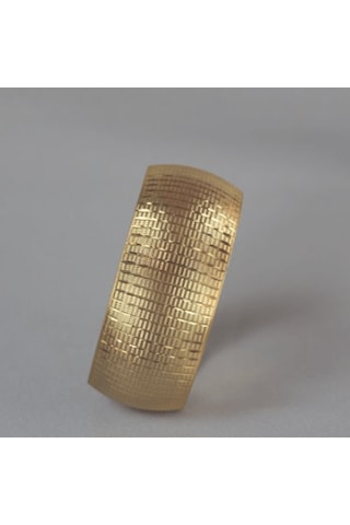 Altın Kaplama 3 Cm Desenli Bilezik Gold