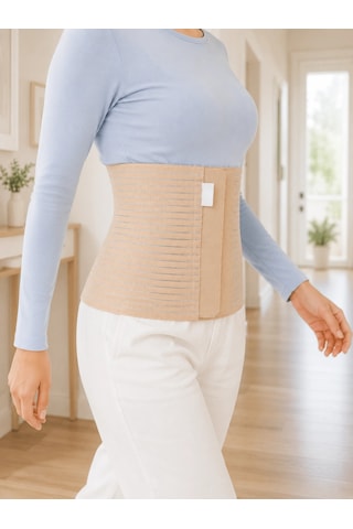 Kadın Abdominal Korse 26 Cm Karın Ve Bel Bölgesi 4 Kademeli Ayarlanabilir Korse