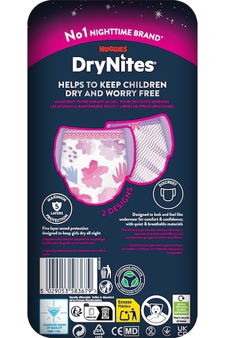Drynites Emici Gece/külot Bez Kız 13+ Yaş 48-60kg Xl 27 Adet XL 3'lü