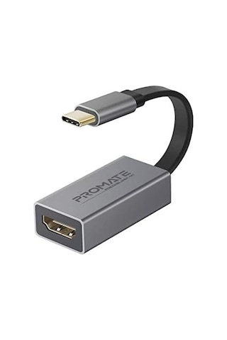 Type-c Den Hdmı A Bağlantı Kablosu Ultra Hızlı 4k30hz Dönüştürücü/promate Medıalınk-h1.grey 0