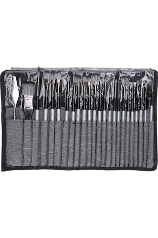 HANNAH 24 PARÇA AKRİLİK YAĞLIBOYA SULUBOYA FIRÇA SETİ