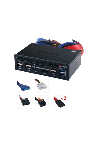 Tccmebius Tcc-ql5e 5,25 İnç Pc Çok Fonksiyonlu Pano Ortam Ön