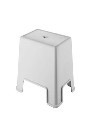 Geseus Banyo Taburesi Büyük Boy Çok Amaçlı Tabure Açık Gri-481