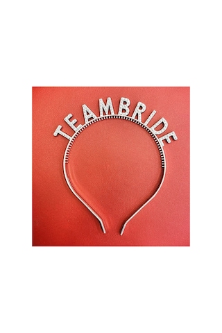 Gümüş Renk Team Bride Taç Plastik Gelin Ve Nedime Tacı Bx40 Diğer