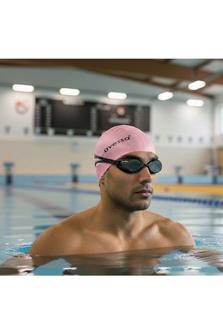 Pembe-silikon Havuz Bonesi - Havuz - Deniz Bonesi - Pu Kaplama - Kulak - Baş Kapatıcı Pembe