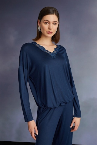 Monamise 22131 Kadın Uzun Kollu Pijama Takımı-lacivert Lacivert