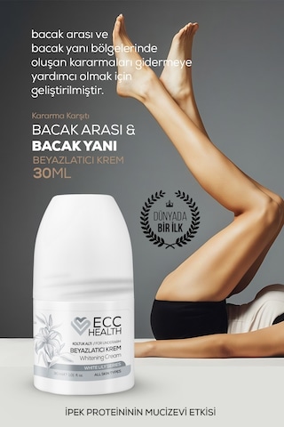 Ecc Health Bacak Arası ve Bacak Yanı Beyazlatıcı Krem 30 ML