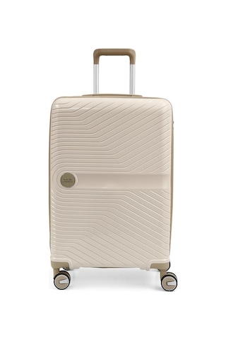 Ççs 5239 Polipropilen Orta Boy Valiz Siyah-camel Siyah - Camel