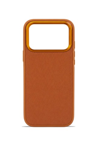 Premium Fabric Cover Apple iPhone Uyumlu 17 Pro Max Taba - Bronz