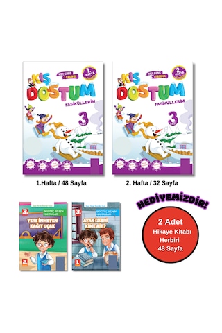 Kaliteli Hesaplı 3. Sınıf Kış Dostum Ara Tatil Kitap Seti