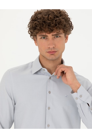 Pierre Cardin Erkek Gri Desenli Gömlek 50278184-vr024 Gri