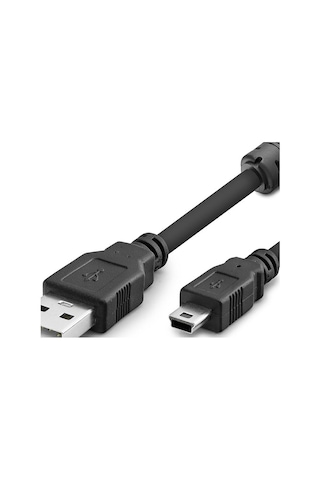 Usb Mini V3/5pin To Usb Kablo 3 M - Siyah Hdx7523 Evimdeyokyok