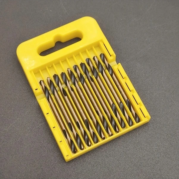 Trendooze 10 Adet Kobalt Çift Uçlu Matkap Ucu 3.0mm Yüksek Hız Çelik Sunshine022