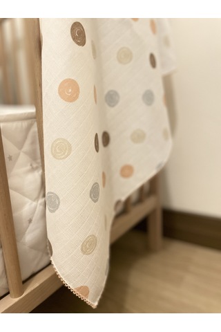 Çok Amaçlı 80X90 Cm Müslin Battaniye Bebek - Yeni Doğan Müslin Bez Çok Renkli