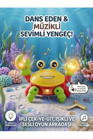Tıfıl Toys İpli Kurmalı Yürüyen Yengeç 5099d