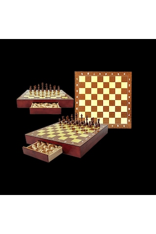 Eser Polyester Çekmeceli Satranç Takımı