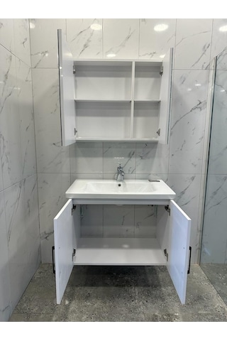 Denko Royal 80 CM Banyo Dolabı Takımı Çok Renkli