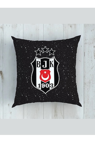 Taç Lisanslı Kırlent Beşiktaş Kartal 40x40