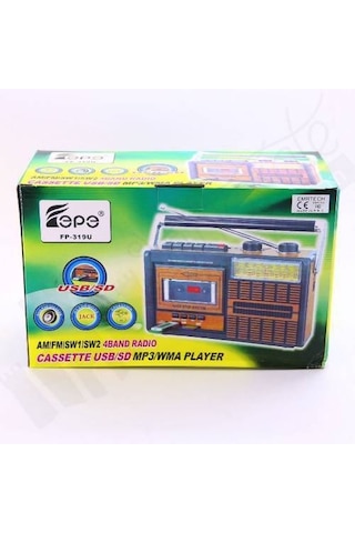 Tepe Fp-319U Usb+Sd+Fm Radyo Kaset Çalar Mp3 Müzik Çalar