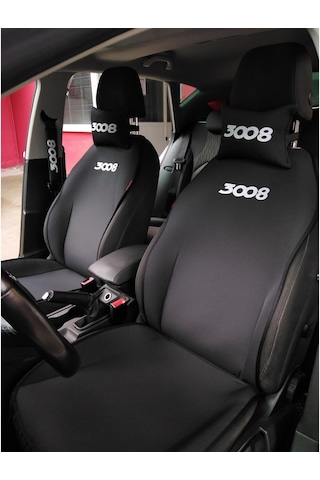 Peugeot 3008 Nakışlı Ön Ikili Oto Koltuk Kılıfı