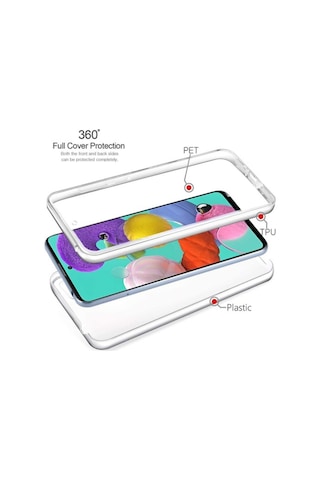 Teknomoda Samsung Uyumlu Galaxy A23 360 Kilif Seffaf Ön Arka Korumali Silikon 566010312